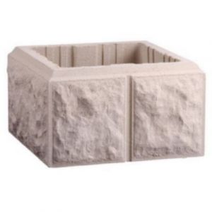 Sas Pilier Bosselé 30X30 couleur Blanc