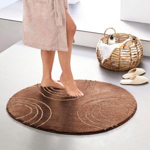 Tapis de bain SPIRALE - marron