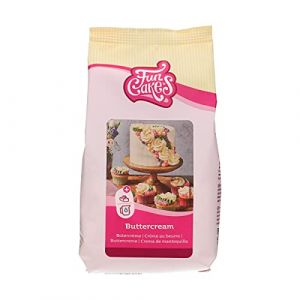 Image de FunCakes Mix pour Crème au Beurre: facile à utiliser, crémeux, parfait pour la décoration de gâteaux, la couverture et le remplissage, la garniture sur les cupcakes, Halal. 500 g. 0.50 kg