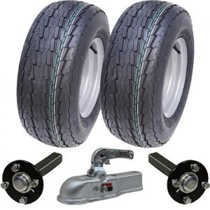 Kit de remorque à grande vitesse 20 5x8 10 roues juridiques route + axe de moyeu et talon, attelage