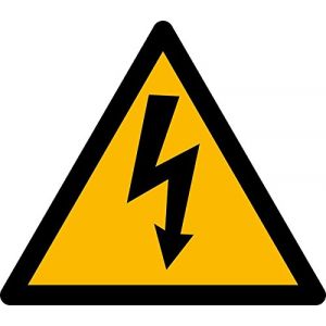 Autocollant sticker danger electrique electricite