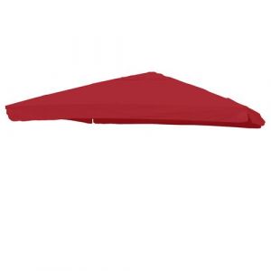 Mendler Toile pour parasol de luxe HWC-A96 avec rabat, 3,5x3,5m (Ø4,95m) 4kg bordeaux