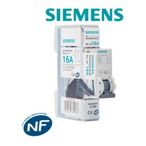 Image de Siemens Disjoncteur électrique phase + neutre 16A