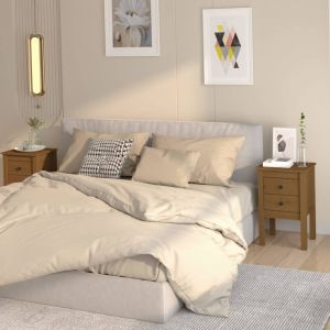 VidaXL Tables de chevet 2 pcs Marron miel 40x35x61,5 cm Pin solide