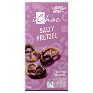 IChoc Chocolate Con Trozos de Pretzel Bio 80g