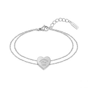Lacoste Bracelet Femme Love My Croc - 2040396 Acier Argent