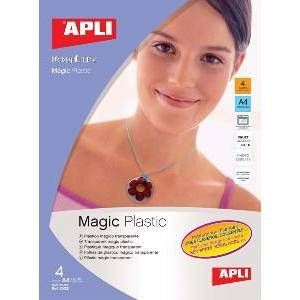 Agipa APLI 10331 : Film plastique magique transparent - Poch 4 feuilles A4