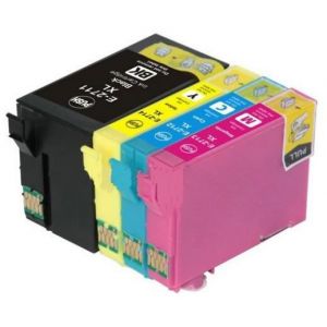 EPSON T27XL RÈveil Pack de 4 Cartouc s compatibles (Noir/Cyan/Magenta/Jaune)