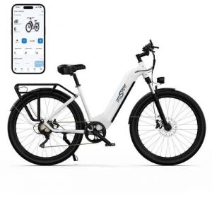 Vélo électrique ENGWE MAPFOUR N1 Pro - Autonomie 100km - Moteur 250W - Batterie 36V 10Ah - Cadre en fibre de carbone,Vert