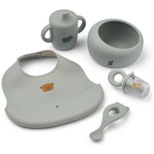 Liewood Set Repas 5 Pièces Mileah - Dove Blue