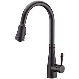 Ibergrif - Robinet de Cuisine avec Douchette Extractible, Mitigeur d'évier, Acier