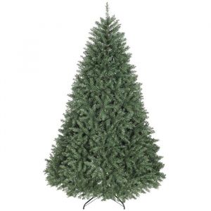 Homcom Sapin de Noël artificiel 2641 pointes de branche plastique vert