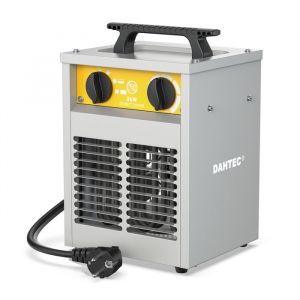 Chauffage Électrique Industriel 2000W - Robuste, Portable pour Chantier & Garage, Soufflant avec Thermostat - DAHTEC