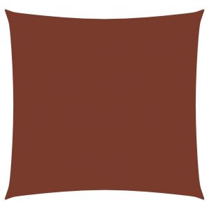 VidaXL Voile de parasol Tissu Oxford carré 2,5x2,5 m Terre cuite