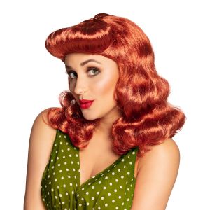 Image de Ruedelafete Perruque Pin-Up Rousse - Mixte