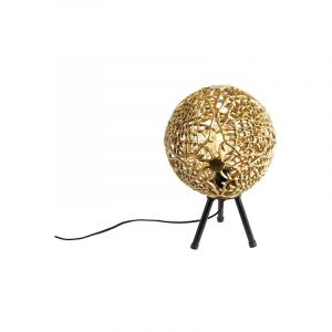 Qazqa Lampe de table Art Déco tripode or - Maro
