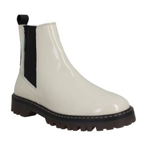 Kickers Boots Cuir Kick Deckfit Blanc - Couleur Blanc - Taille 39