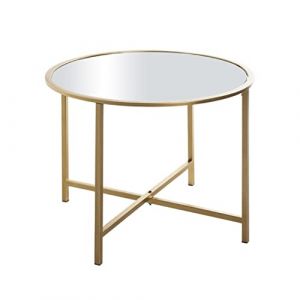 Image de Haku Möbel Table d'Appoint Design "Miroir" 60cm Or