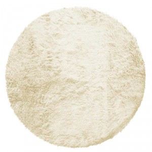 Image de Tapis rond imitation fourrure Marmotte (90 cm)