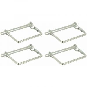 Cyclingcolors 4x goupille carrée diamètre 8mm x longueur 70mm rapide acier clip circlip remorque vélo tracteur motoculteur arbre verrouillage