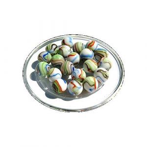 MaRecreation 30 Billes Multichiffonnade Bille en Verre 16 mm