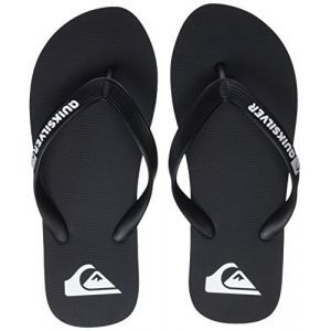 Image de Quiksilver Molokai, Chaussures de Plage & Piscine garçon, Noir Black/White Xkkw, 36 EU