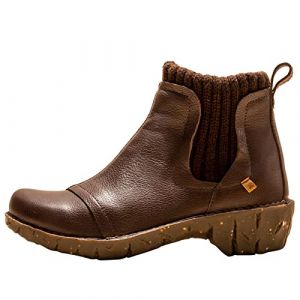 El Naturalista Femme Bottines Yggdrasil, Dame Bottines,Semelle intérieure Amovible,Bottes,Demi-Bottes,Bottillon,Plat,Brown,38 EU / 5 UK