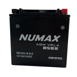 Numax Batterie moto Premium agm MB12V16CLB / YB16CLB sla 12V 19Ah 240A