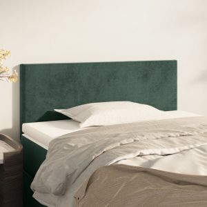 VidaXL Tête de lit Vert foncé 100x5x78/88 cm Velours