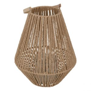 Lanterne Ross fibre végétale marron
