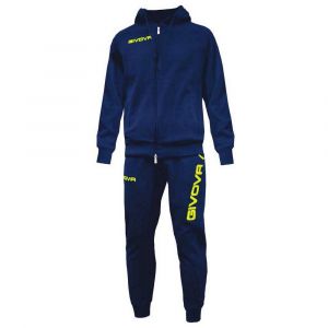 GIVOVA Homme Survêtement Roi Combinaison, bleu/jaune fluo, XS EU
