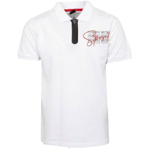 Georges Rech Polo Coton Col Zipp&eacute; Imprim&eacute; Sport Manuscrit Homme