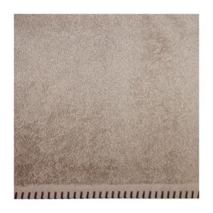 Homemaison Serviette invit&eacute; unie en coton beige 30x50
