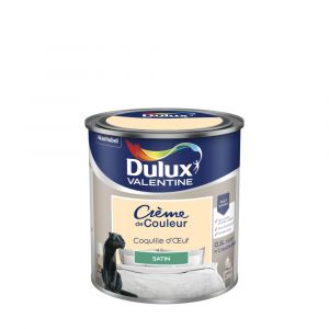 Dulux Valentine Peinture Crème De Couleur Satin Coquille d'Œuf 0.5 L
