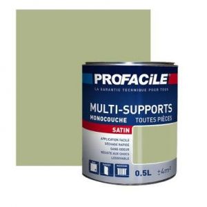 Peinture intérieure multi-supports, PROFACILE 0.5 litre Vert Olive