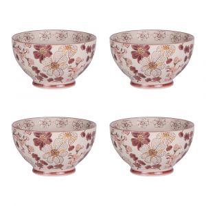 Table passion Coffret 4 bols 14 cm multicolores en grès