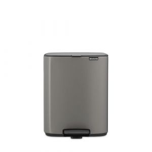 Brabantia Poubelle à pédale bo, 12l - platinum