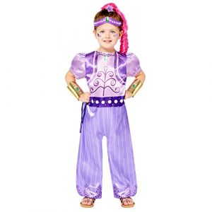 Amscan Fairy 9909186 Costume scintillant pour enfants Shimmer and Shine, violet, medium