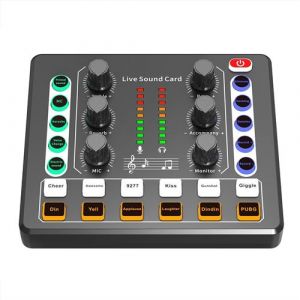 Yonis Table De Mixage Bluetooth Pour Enregistrement Et Live Noir 85dB