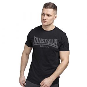 Lonsdale Vintage T-Shirt, Noir (Schwarz), Large (Taille Fabricant: L) Homme