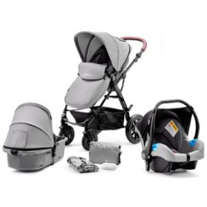 Kinderkraft Poussette combinée Trio MOOV - Multifonctions - Gris