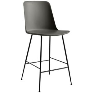 Image de Tabouret de bar Rely HW91 & HW96 - Gray Stone - noir - Hauteur 100 cm