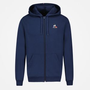 Le Coq Sportif Sweat zippé capuche fixe Bleu Marine - Taille L;M;S;XL;XXL