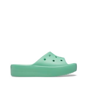 Crocs Mules Classic Platform Slide Vert - Couleur Vert - Taille 38