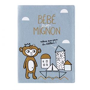 Derrière la porte Protège carnet de santé baby trop mignon - garçon