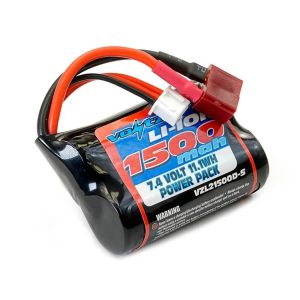 Voltz Batterie courte Li-Ion Votz avec prise Deans T - 1500 mah - 7,4 V