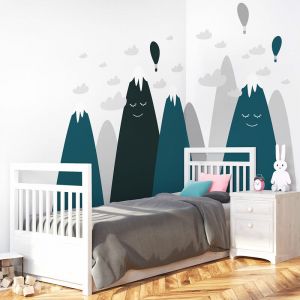 Ambiance Sticker Stickers Enfant Montagnes scandinaves jaminka 50 x 75 cm