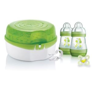 Mam Stérilisateur vapeur pour micro-ondes + biberons et accessoires
