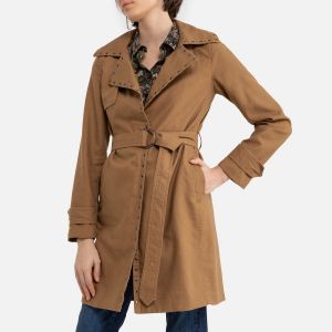 Image de IKKS Trench mi-long ceinturé Noisette - Taille L;M;S;XL