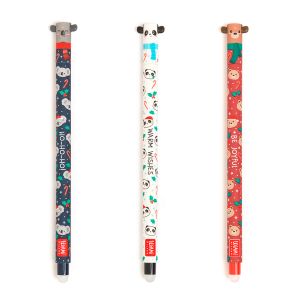 Image de Legami Stylo gel effa&ccedil;able avec gomme 3 couleurs